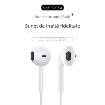 Căști Type-C, in-ear, cu fir, sensibilitate 103 dB, cablu 1,2 m