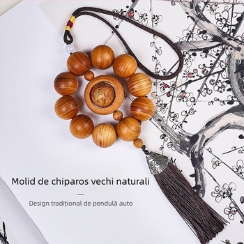 Ornament auto, lemn de tuia, stil minimalist, eliminarea mirosurilor, decor pentru interiorul mașinii
