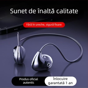 Căști wireless cu conductivitate osoasă F805 – rază Bluetooth 10 m, Bluetooth 5.0, autonomie baterie peste 8 ore, stereo binaural, rezistență la apă zilnică