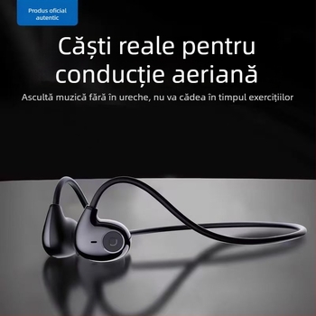 Căști wireless cu conductivitate osoasă F805 – rază Bluetooth 10 m, Bluetooth 5.0, autonomie baterie peste 8 ore, stereo binaural, rezistență la apă zilnică