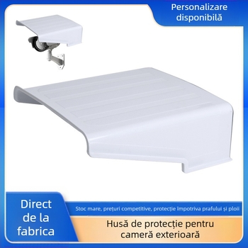 Capac protector pătrat pentru cameră de supraveghere — din plastic, montaj pe perete