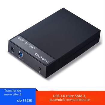 EVLLIE YMH-54 Cutie externă USB 3.0 pentru discuri SATA de 2,5/3,5 inch, Suport până la 8 TB, Viteză de transfer până la 5 Gbps