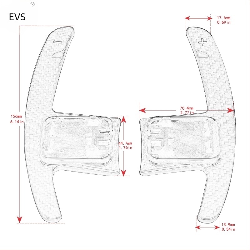 Ivy Speed EVS decor volan din fibră de carbon cu palete de schimbare pentru BMW Seria 3/4/5