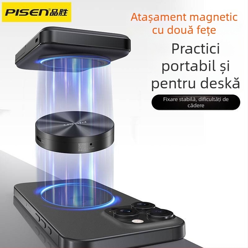 Carcasă externă magnetică M.2 pentru SSD | USB 3.2 Gen2, PCIe 4.0, Până la 2TB, Carcasă din aluminiu + silicon