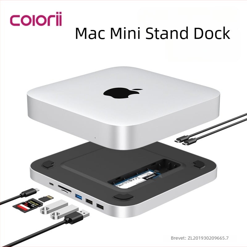 Stație docking Mac Mini USB-C, 10Gbps, alimentare prin bus, Model 25M