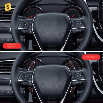 Pedale de schimb din fibră de carbon pentru Toyota Camry și Corolla, cu model forjat, personalizabile