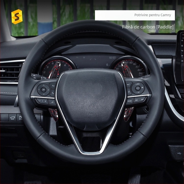 Pedale de schimb din fibră de carbon pentru Toyota Camry și Corolla, cu model forjat, personalizabile
