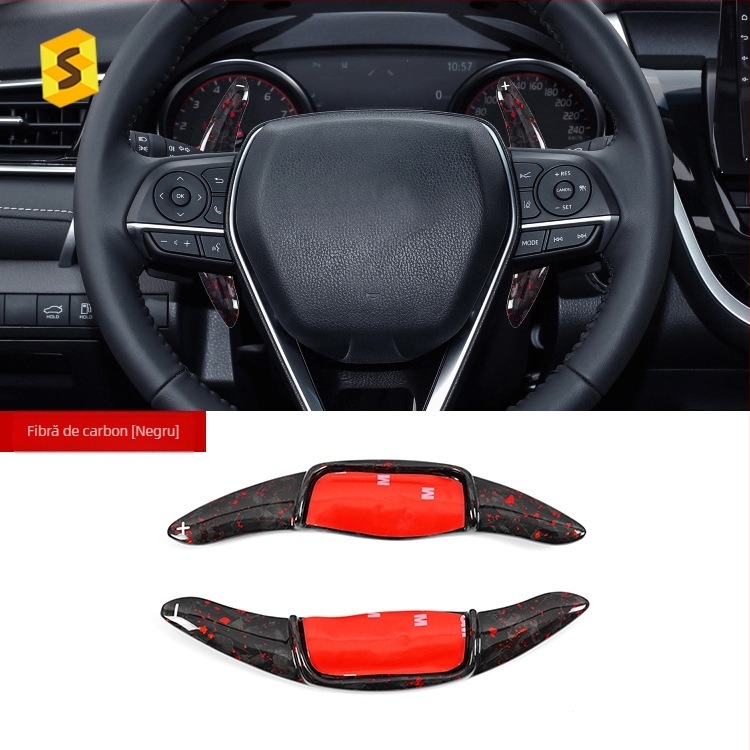 Pedale de schimb din fibră de carbon pentru Toyota Camry și Corolla, cu model forjat, personalizabile