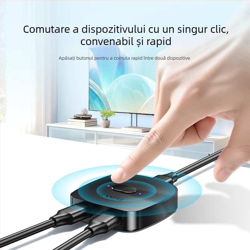 Divizor USB pentru imprimantă și comutator bidirecțional pentru două PC-uri – Model Uq20/30, USB 2.0, 40 MB/s, cablu 1,5 m, fără alimentare externă, partajare mouse
