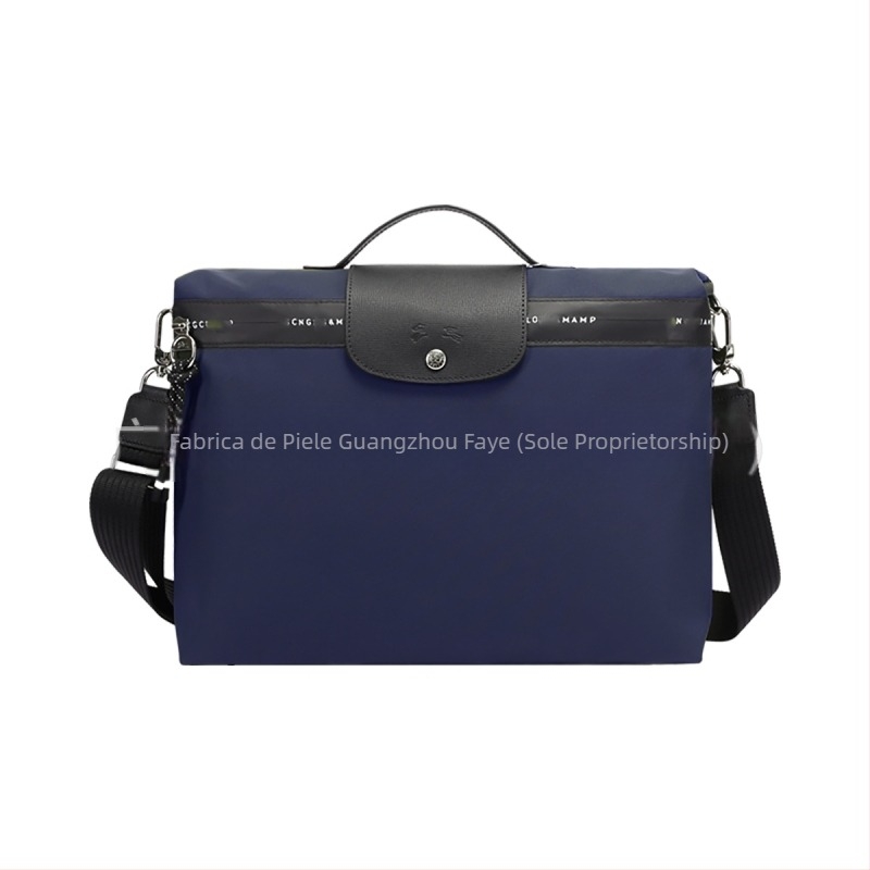 Geantă pentru laptop din piele naturală, rezistentă la uzură, căptușeală din nylon, stil urban simplu, geantă de umăr