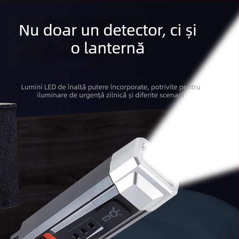 Felinar cu detector de camere anti-spion LED – lanternă portabilă compactă, iluminare de urgență multifuncțională, 3W, baterie 110mAh, reîncărcabilă, rază până la 50 m