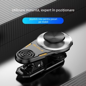 X1 Joystick mobil pentru jocuri – ABS+Metal, Fără vibrații, Suport telefon, Personalizare OEM