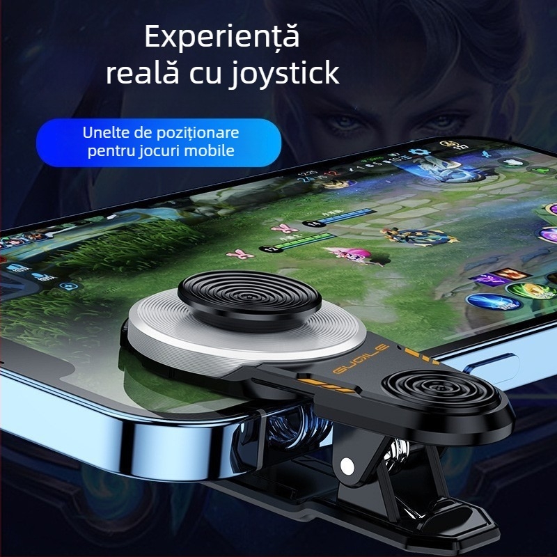 X1 Joystick mobil pentru jocuri – ABS+Metal, Fără vibrații, Suport telefon, Personalizare OEM