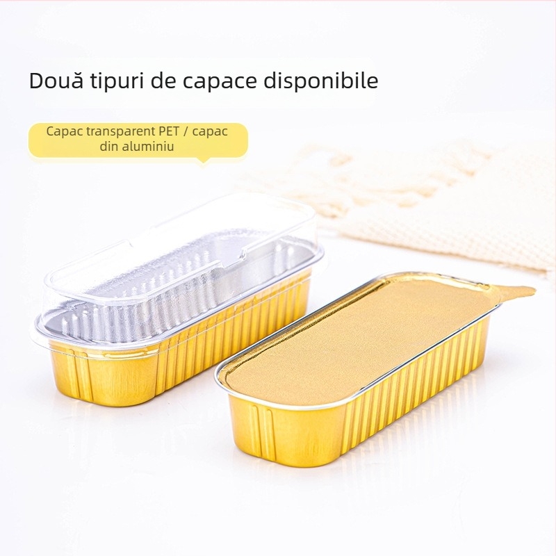 Tavă din folie de aluminiu, o singură utilizare pentru air fryer, dreptunghiulară, îngroșată, pentru coacere brânză și durian – Brand Saizhuo; Material: folie de aluminiu; Ambalare: 1000 buc; Origine: Guangdong