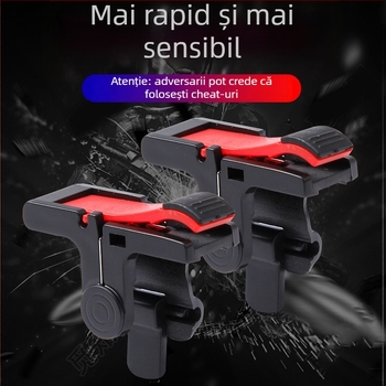 Controler pentru jocuri pe telefonul mobil D9, cu butoane de declanșare și vibrație — carcasă din plastic, compatibil cu telefoane mobile, greutate 0.9