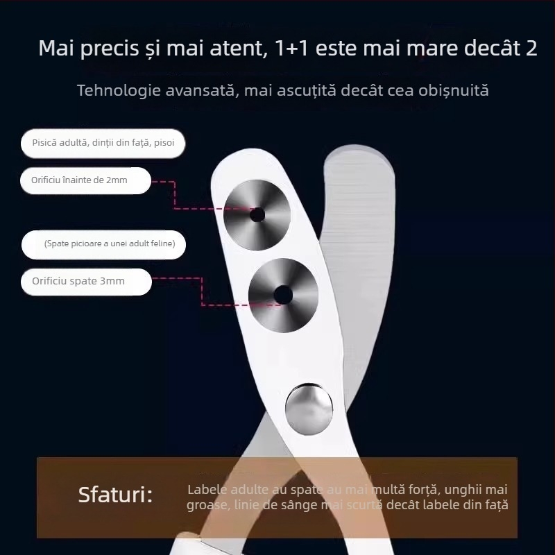 Clește de unghii pentru pisici și câini, pentru începători