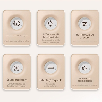 Clește de unghii pentru animale de companie cu LED pentru pisici și câini, fișier pentru unghii și lustruire