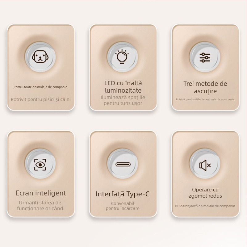 Clește de unghii pentru animale de companie cu LED pentru pisici și câini, fișier pentru unghii și lustruire