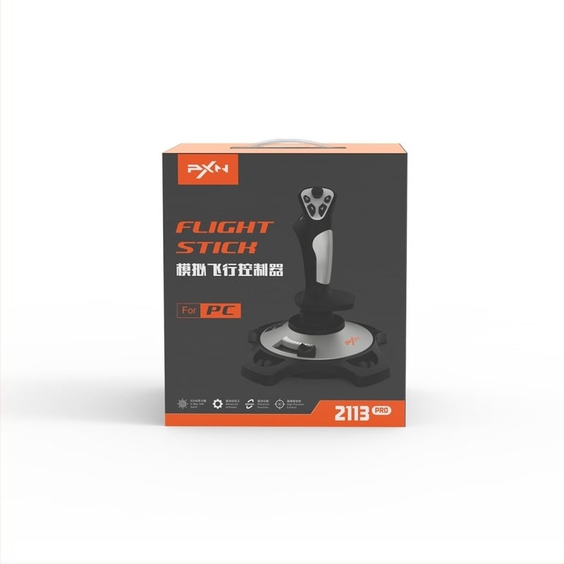 PXN-2113 joystick USB pentru PC, cablat, ABS, pentru 1 utilizator, nivel de intrare