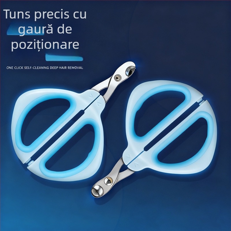Clește unghii pisici și câini, cu deschidere circulară, pentru începători; fără import; fără marcă privată
