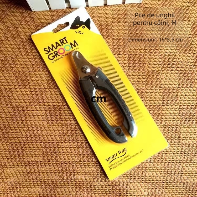 Jinwei Clește de unghii pentru pisici și câini – oțel inoxidabil, antiderapant, ascuțit