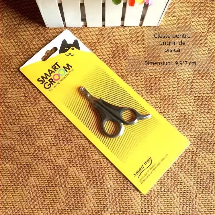 Jinwei Clește de unghii pentru pisici și câini – oțel inoxidabil, antiderapant, ascuțit