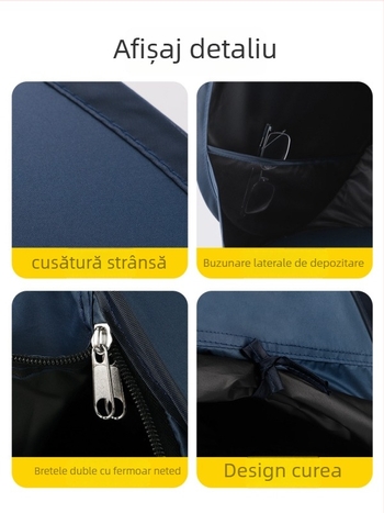 TENTĂ DE PLJAS PORTABILĂ - cu un singur strat, montaj ușor, protecție solară și protecție împotriva vântului; greutate 0,2 kg; cadru din sârmă de oțel; impermeabilă 1000–1500 mm