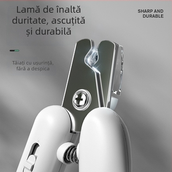 Clește de unghii pentru pisici și câini cu șlefuitor – unealtă completă pentru tăiat unghii, pentru câini de toate dimensiunile
