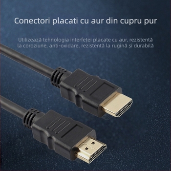 Cabl HDMI 1.4 pentru TV/monitor, 1080P, conectori placați cu aur, conductor din oțel acoperit cu cupru, lungime 1 m până la 30 m