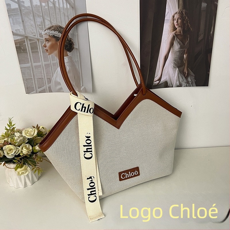 Geantă Tote din pânză, capacitate mare, stil urban simplu, închidere cu fermoar, căptușeală poliester, buzunare interioare: buzunar cu fermoar, buzunar pentru telefon, buzunar pentru ID, unisex