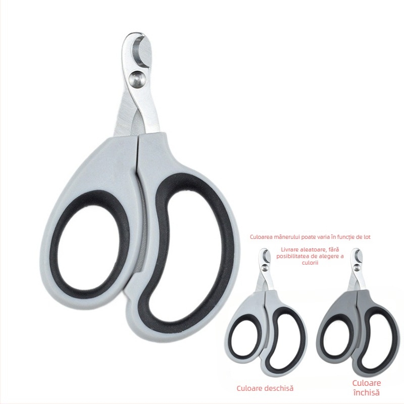 Clește pentru unghii pentru animale de companie, lamă semilună – instrument de îngrijire manuală