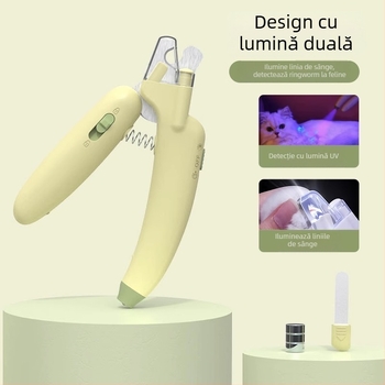 Clește pentru unghii de pisică cu fișier încorporat, pentru animale de companie (Nu este importat; Branduri private licențiate)