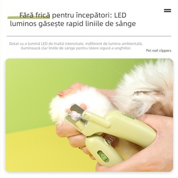 Clește pentru unghii de pisică cu fișier încorporat, pentru animale de companie (Nu este importat; Branduri private licențiate)
