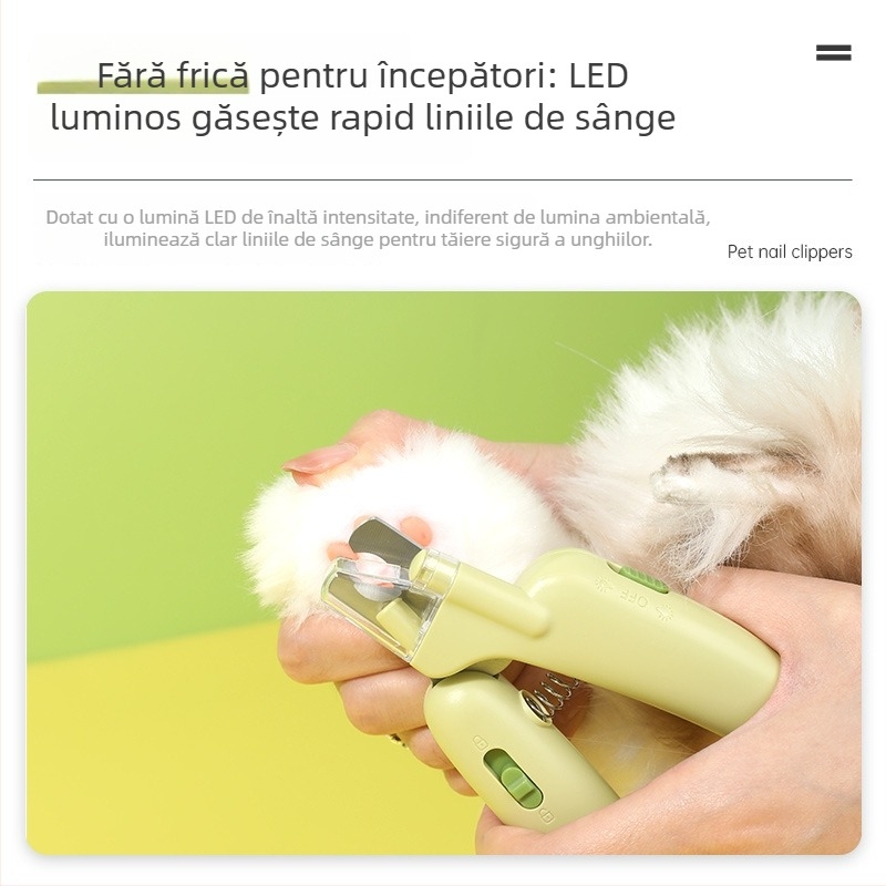 Clește pentru unghii de pisică cu fișier încorporat, pentru animale de companie (Nu este importat; Branduri private licențiate)