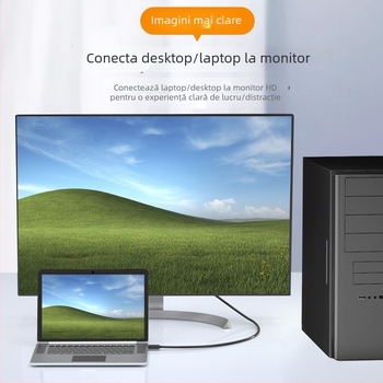 Cablu USB 3.0 la HDMI pentru desktop și laptop – oglindire ecran, interfață USB/HDMI, Digital Fox