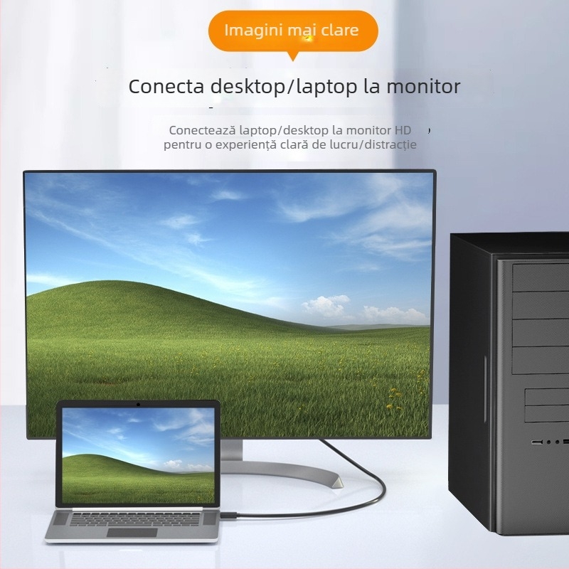 Cablu USB 3.0 la HDMI pentru desktop și laptop – oglindire ecran, interfață USB/HDMI, Digital Fox