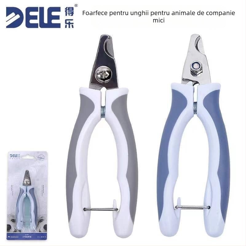 Clește de unghii Dele pentru câini, cu pilă (Material: Plastic + oțel inoxidabil; Brand: Dele; Potrivit pentru: Câini)
