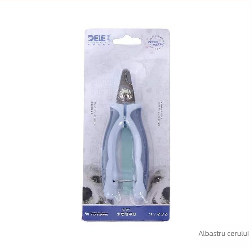 Clește de unghii Dele pentru câini, cu pilă (Material: Plastic + oțel inoxidabil; Brand: Dele; Potrivit pentru: Câini)