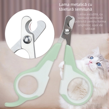 Clește de unghii pentru animale de companie, destinat pisicilor și câinilor — etichetă privată licențiată, fără import, en gros, instrument de îngrijire a unghiilor