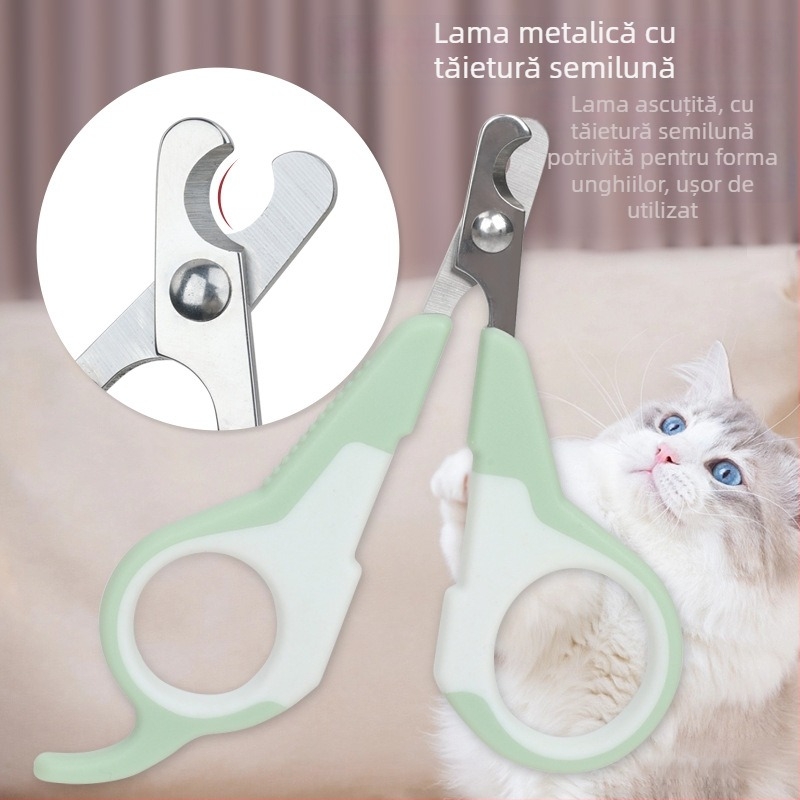 Clește de unghii pentru animale de companie, destinat pisicilor și câinilor — etichetă privată licențiată, fără import, en gros, instrument de îngrijire a unghiilor