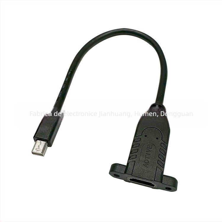 Adaptor Mini DP către HDMI activ, interfață HDMI, cablu din cupru 0,23 m