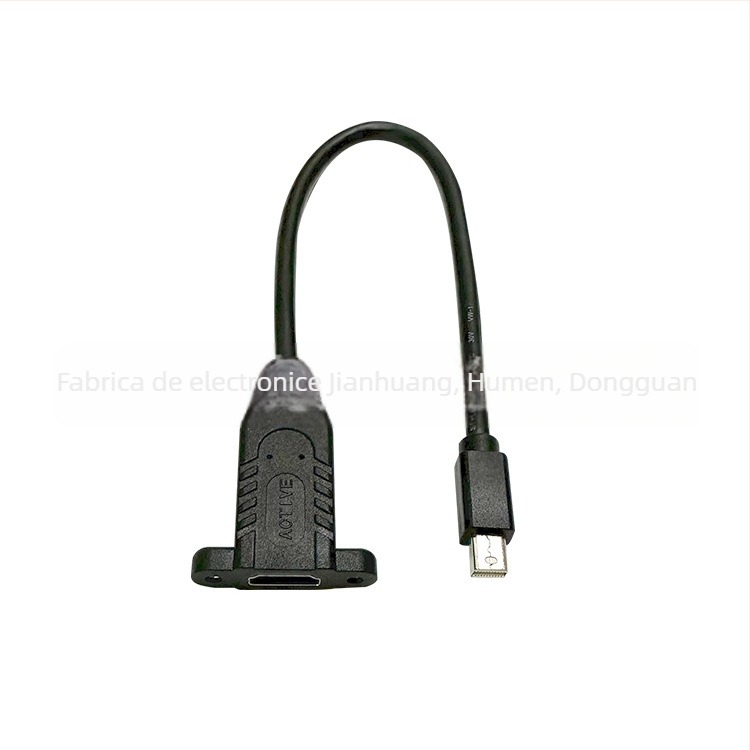 Adaptor Mini DP către HDMI activ, interfață HDMI, cablu din cupru 0,23 m