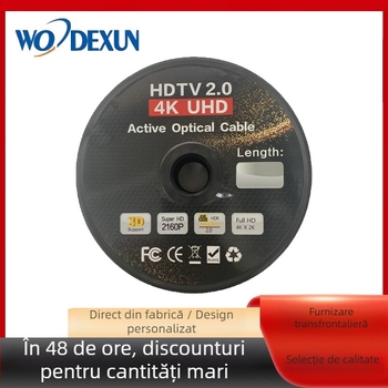 Cablu HDMI cu fibră optică, 4K60Hz, calitate inginerească, trecere prin perete, conectori placati cu aur