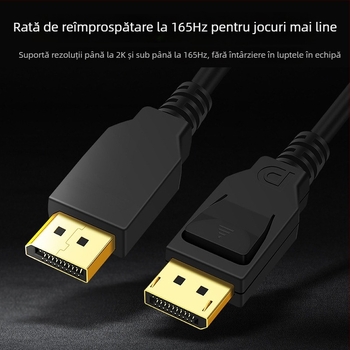 Cablu DP 1.4 pentru afișaj 8K60Hz/4K144Hz - cupru fără oxigen, placat cu aur, cablu video DP la DP