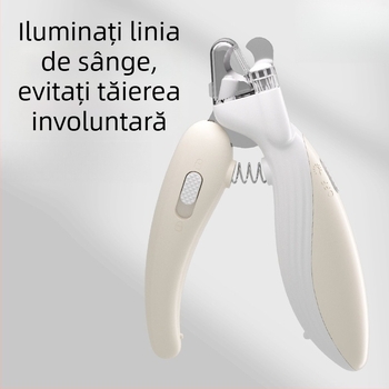 Clește pentru unghii pentru animale de companie cu LED pentru pisici și câini – ușor de folosit pentru începători