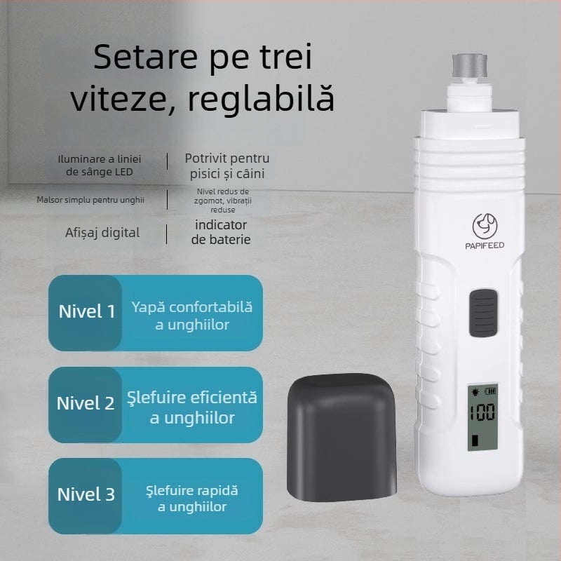 Clește pentru unghii pentru animale de companie cu LED pentru pisici și câini – ușor de folosit pentru începători