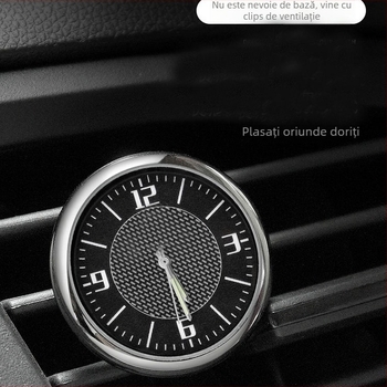 DGCHENUO ceas auto – carcasă din aliaj, unghi reglabil, decor de modă, mecanism quartz Z68