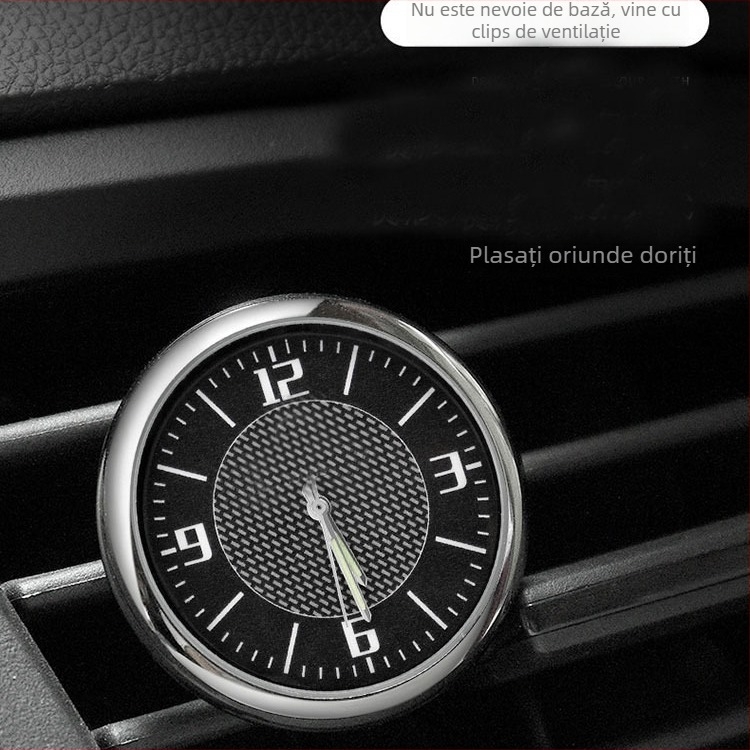 DGCHENUO ceas auto – carcasă din aliaj, unghi reglabil, decor de modă, mecanism quartz Z68