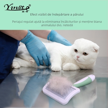 Pieptene cu ace pentru animale de companie – pisici și câini, Yingte, plastic, origine Jiangsu