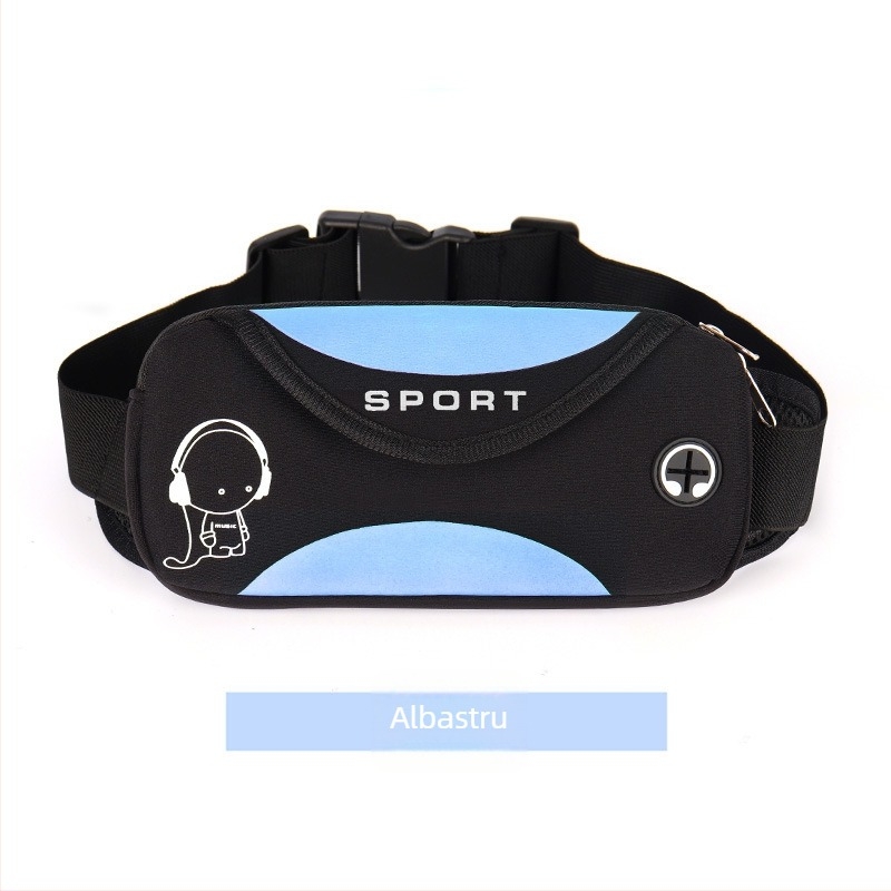 Borsetă de talie pentru copii, pentru sporturi în aer liber, unisex, material de diving, respirabil, impermeabil, ultraușor, extensibil, vară 2024